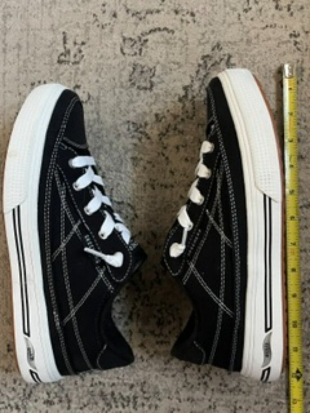 Skechers Air-Cooled Arch Fit Wide Sneakers Black 7.5 - Picture 3 of 6